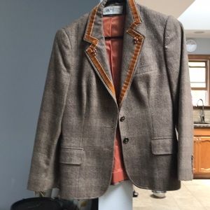 Vintage plaid blazer